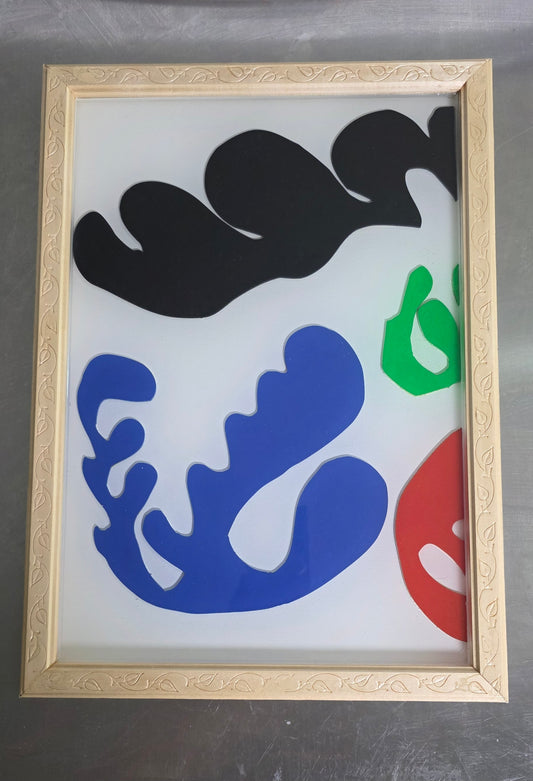 Matisse 3D resin wall art (framed). 3/4"x11.5"x16". weight 3 lb. (production after receiving orders, delivery within 4-7 business days)