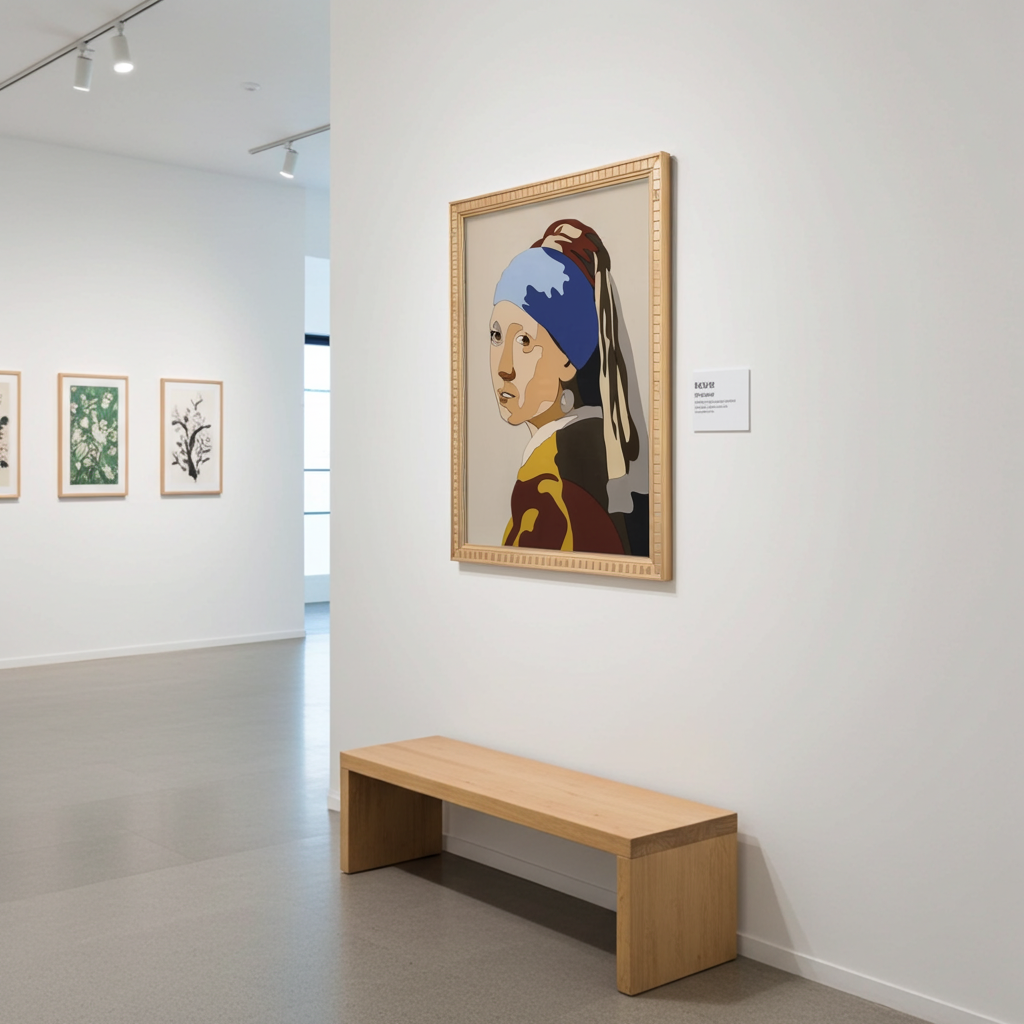 Girl with a Pearl Earring 3D Resin Wall Art