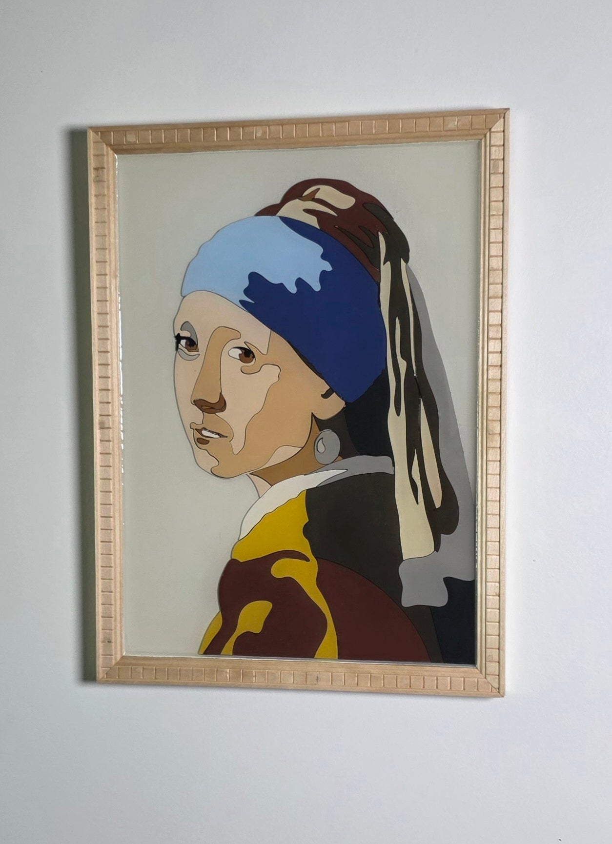 Girl with a Pearl Earring 3D Resin Wall Art
